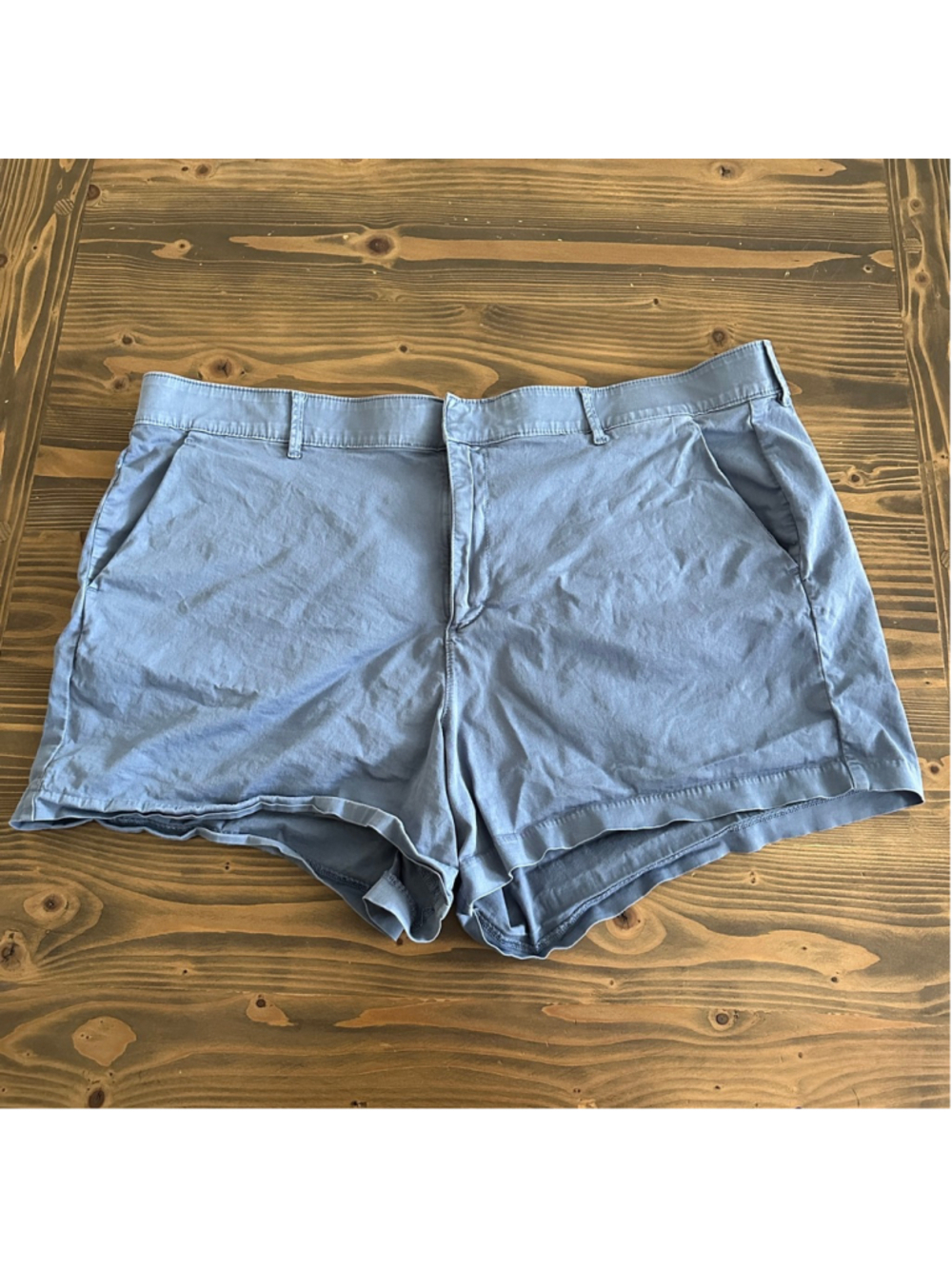 Belle Isle by Torrid Shorts 24 Blue Plus Size Stretch Casual Shorts